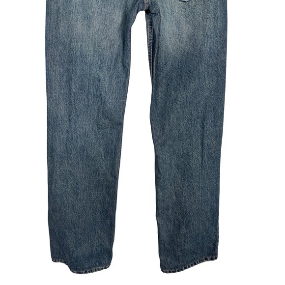 2/$30 Zara Women's Size 0 Blue Denim Flare Leg Jeans - Picture 6 of 12